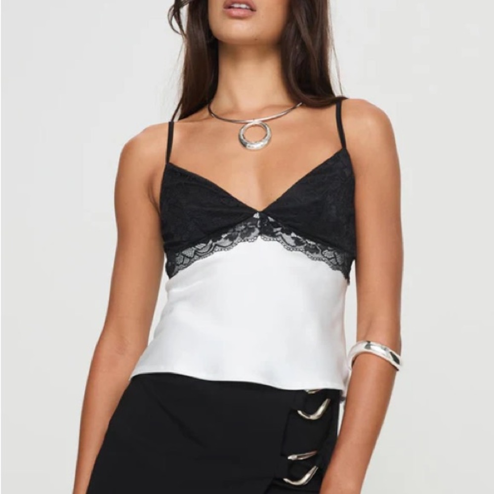 princess polly - First Class Top White / Black